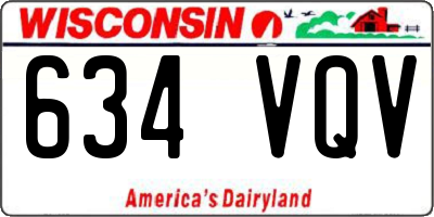 WI license plate 634VQV