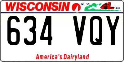WI license plate 634VQY