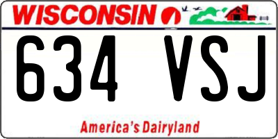 WI license plate 634VSJ