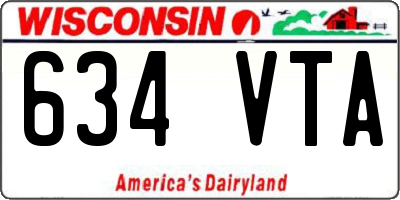 WI license plate 634VTA