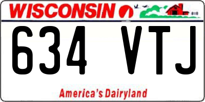 WI license plate 634VTJ