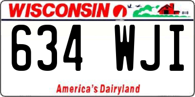 WI license plate 634WJI