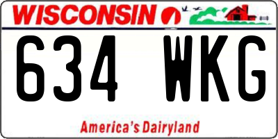 WI license plate 634WKG