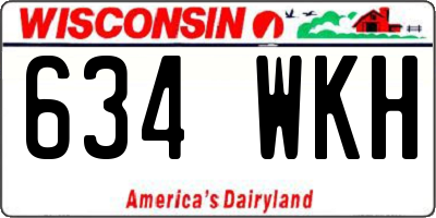 WI license plate 634WKH