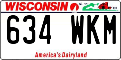 WI license plate 634WKM