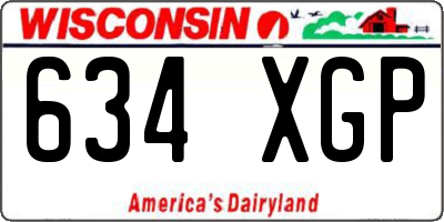 WI license plate 634XGP