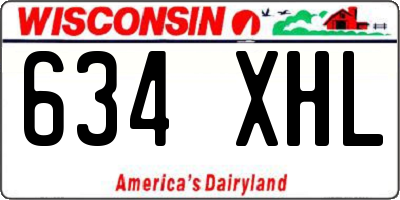 WI license plate 634XHL