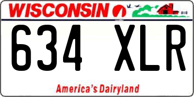 WI license plate 634XLR