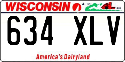 WI license plate 634XLV