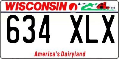 WI license plate 634XLX