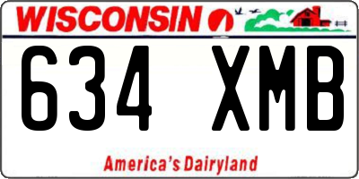 WI license plate 634XMB