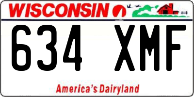 WI license plate 634XMF