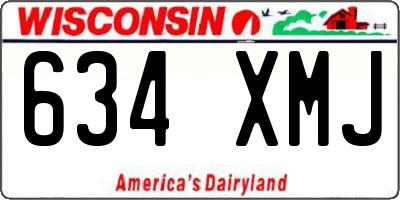 WI license plate 634XMJ