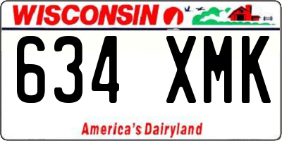WI license plate 634XMK