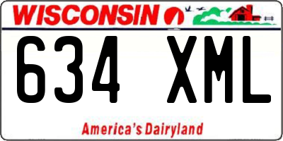 WI license plate 634XML