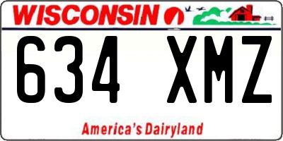 WI license plate 634XMZ
