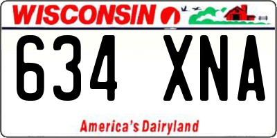WI license plate 634XNA