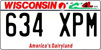 WI license plate 634XPM
