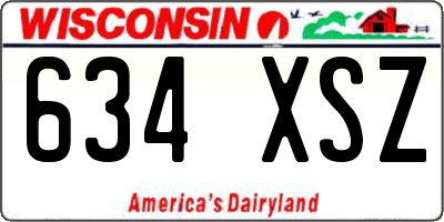 WI license plate 634XSZ