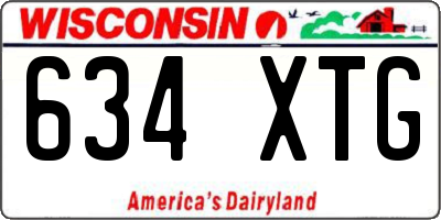 WI license plate 634XTG