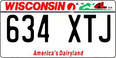 WI license plate 634XTJ