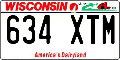 WI license plate 634XTM