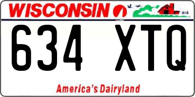 WI license plate 634XTQ