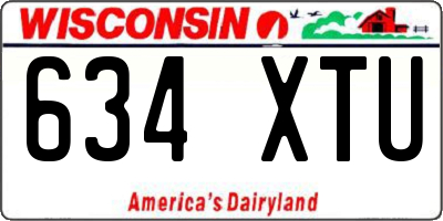 WI license plate 634XTU