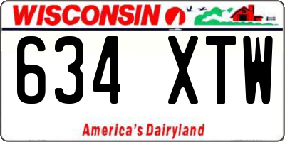 WI license plate 634XTW