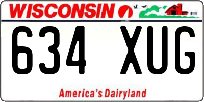 WI license plate 634XUG