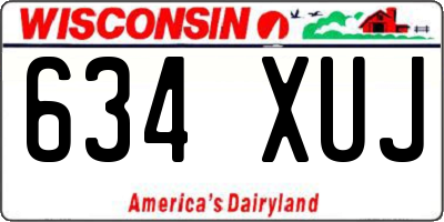 WI license plate 634XUJ