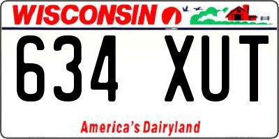 WI license plate 634XUT