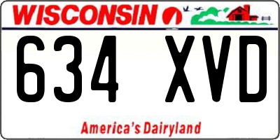 WI license plate 634XVD