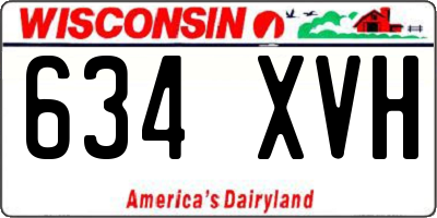 WI license plate 634XVH