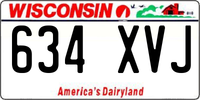 WI license plate 634XVJ