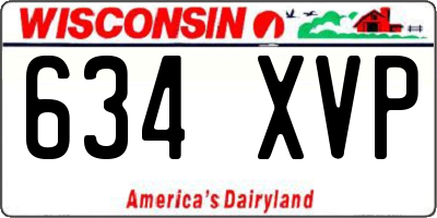 WI license plate 634XVP