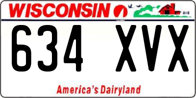 WI license plate 634XVX