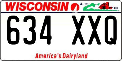 WI license plate 634XXQ