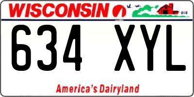 WI license plate 634XYL