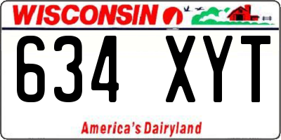 WI license plate 634XYT