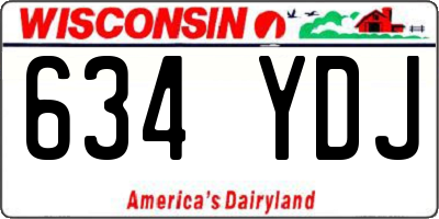 WI license plate 634YDJ