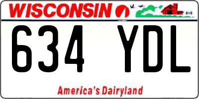 WI license plate 634YDL