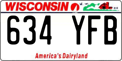 WI license plate 634YFB