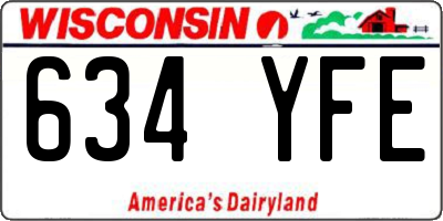 WI license plate 634YFE