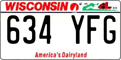 WI license plate 634YFG