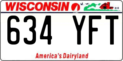 WI license plate 634YFT