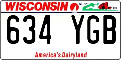 WI license plate 634YGB