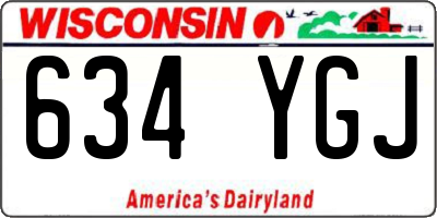 WI license plate 634YGJ