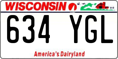 WI license plate 634YGL