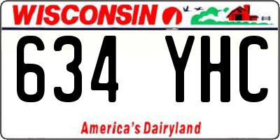 WI license plate 634YHC